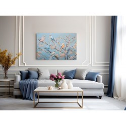 Barwne dialogi - nowoczesny obraz na płótnie