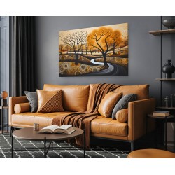 Melodia kształtów - nowoczesny obraz na płótnie