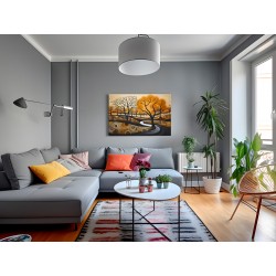 Melodia kształtów - nowoczesny obraz na płótnie