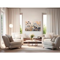 Dialog w poczekalni - nowoczesny obraz na płótnie