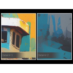 Dumnie przez życie - nowoczesny obraz na płótnie