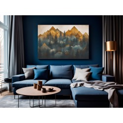 Pasma i szczyty  - nowoczesny obraz na płótnie