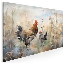 Gallus gallus - nowoczesny obraz na płótnie