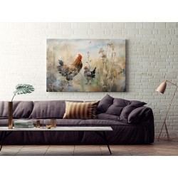 Gallus gallus - nowoczesny obraz na płótnie