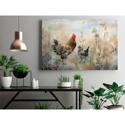 Gallus gallus - nowoczesny obraz na płótnie
