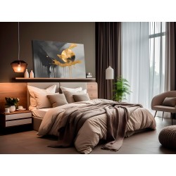 Harmoniczna struktura - nowoczesny obraz na płótnie