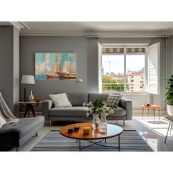 Rejs w życie - nowoczesny obraz na płótnie