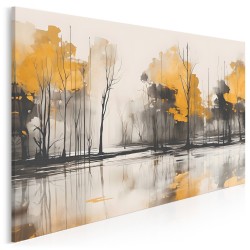 Słoneczna polana - nowoczesny obraz na płótnie