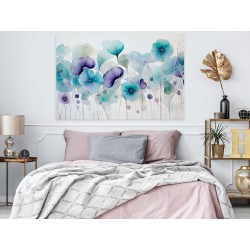 Morski mak - nowoczesny obraz na płótnie