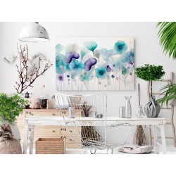 Morski mak - nowoczesny obraz na płótnie