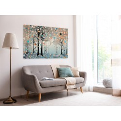 Szron - nowoczesny obraz na płótnie