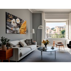 Pozowanie - nowoczesny obraz na płótnie