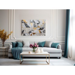 Nieodkryty wzór  - nowoczesny obraz na płótnie