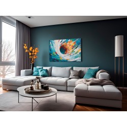 Wiralowe tempo - nowoczesny obraz na płótnie