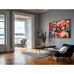 Hipsterski bal  - nowoczesny obraz na płótnie