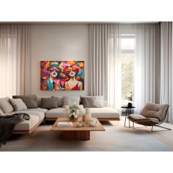 Hipsterski bal  - nowoczesny obraz na płótnie