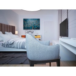 Tętniące złotem - nowoczesny obraz na płótnie