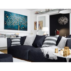 Tętniące złotem - nowoczesny obraz na płótnie