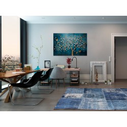 Tętniące złotem - nowoczesny obraz na płótnie