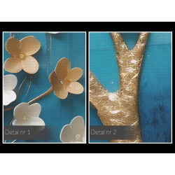 Tętniące złotem - nowoczesny obraz na płótnie