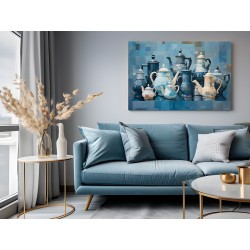 Chabrowy czaj - nowoczesny obraz na płótnie