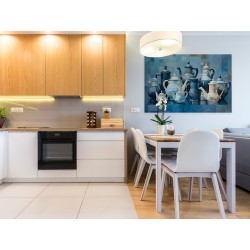 Chabrowy czaj - nowoczesny obraz na płótnie