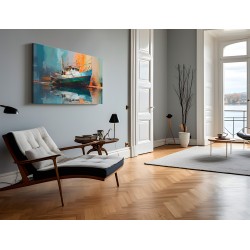 Odbicie historii - nowoczesny obraz na płótnie