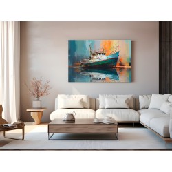 Odbicie historii - nowoczesny obraz na płótnie