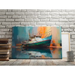 Odbicie historii - nowoczesny obraz na płótnie