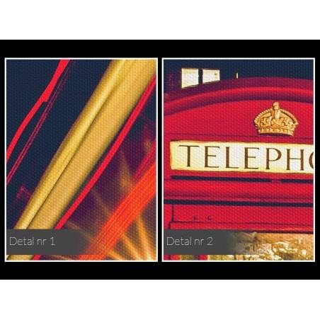 Światła Londynu - fotoobraz do salonu - 120x80 cm