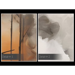 W górskiej mgle  - nowoczesny obraz na płótnie