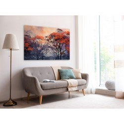 Roztańczone na wietrze  - nowoczesny obraz na płótnie