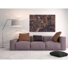 Nocne życie miasta - zdjęcie na płótnie - 120x80 cm Nocne życie miasta - zdjęcie na płótnie - 120x80 cm