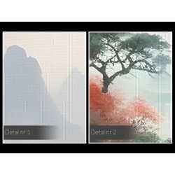 Mglisty poranek - nowoczesny obraz na płótnie