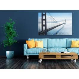 Tajemnica Golden Gate - fotoobraz do sypialni - 120x80 cm Tajemnica Golden Gate - fotoobraz do sypialni - 120x80 cm