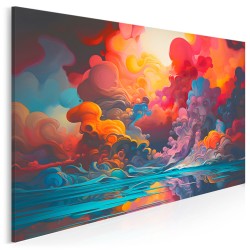 Burza mózgów - nowoczesny obraz na płótnie