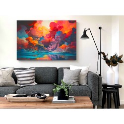 Burza mózgów - nowoczesny obraz na płótnie