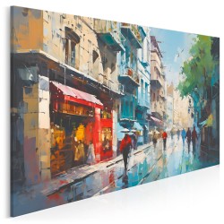 Deszcz farb - nowoczesny obraz na płótnie