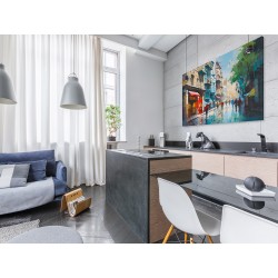 Deszcz farb - nowoczesny obraz na płótnie