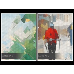 Deszcz farb - nowoczesny obraz na płótnie