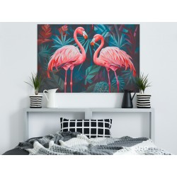 Krewetki dla dwojga - nowoczesny obraz na płótnie