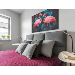 Krewetki dla dwojga - nowoczesny obraz na płótnie