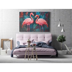 Krewetki dla dwojga - nowoczesny obraz na płótnie