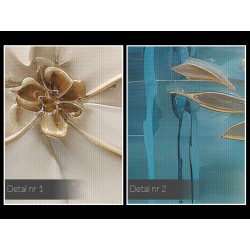 Kwietny witraż - nowoczesny obraz na płótnie