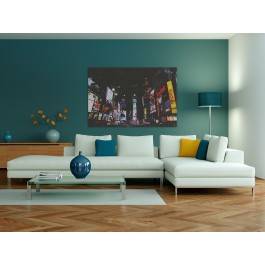 Time Square - nowoczesny obraz na płótnie - 120x80 cm Time Square - nowoczesny obraz na płótnie - 120x80 cm