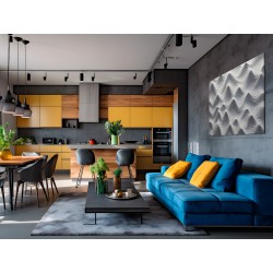 Fale grawitacyjne - nowoczesny obraz na płótnie