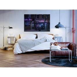 Neonowe ulice - fotografia na płótnie - 120x80 cm