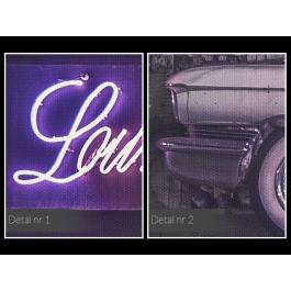 Neonowe ulice - fotografia na płótnie - 120x80 cm