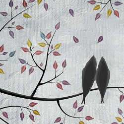 Wolni w miłości - nowoczesny obraz na płótnie