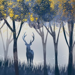 Królewskie poroże - nowoczesny obraz na płótnie